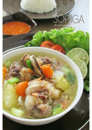 A picture of Delicious Beef Rib Soup👌👍.