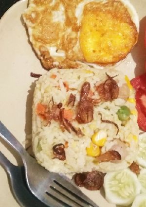 Foto resep Nasi goreng pelangi