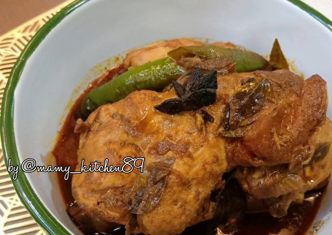 Resipi Ayam Masak Kandar Oleh Mamy Kitchen89 Cookpad