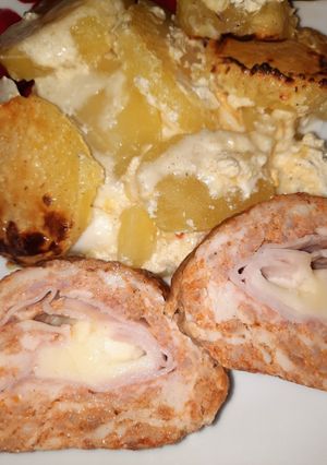 Sokával, sajttal, tojással töltött fasírt recept fotója