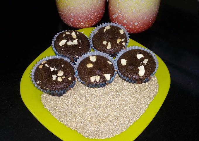 Quinoa Chocolate Cupcake Eggless