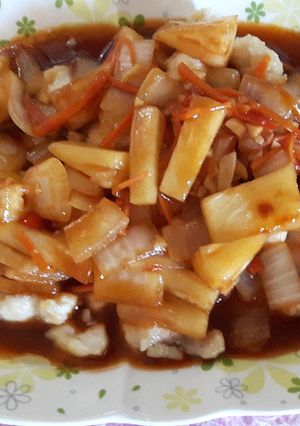 Foto resep Ayam pedez asam manis nanas