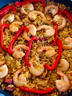 A picture of Paella.
