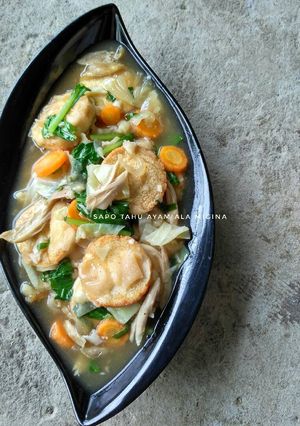 Foto resep Sapo Tahu Ayam
