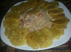 Una foto de Spaguettis blanco