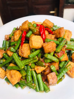 Foto resep Tumis kacang panjang tahu tempe