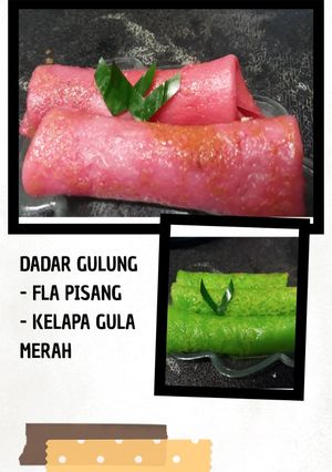 Foto resep Dadar gulung kelapa dan fla pisang