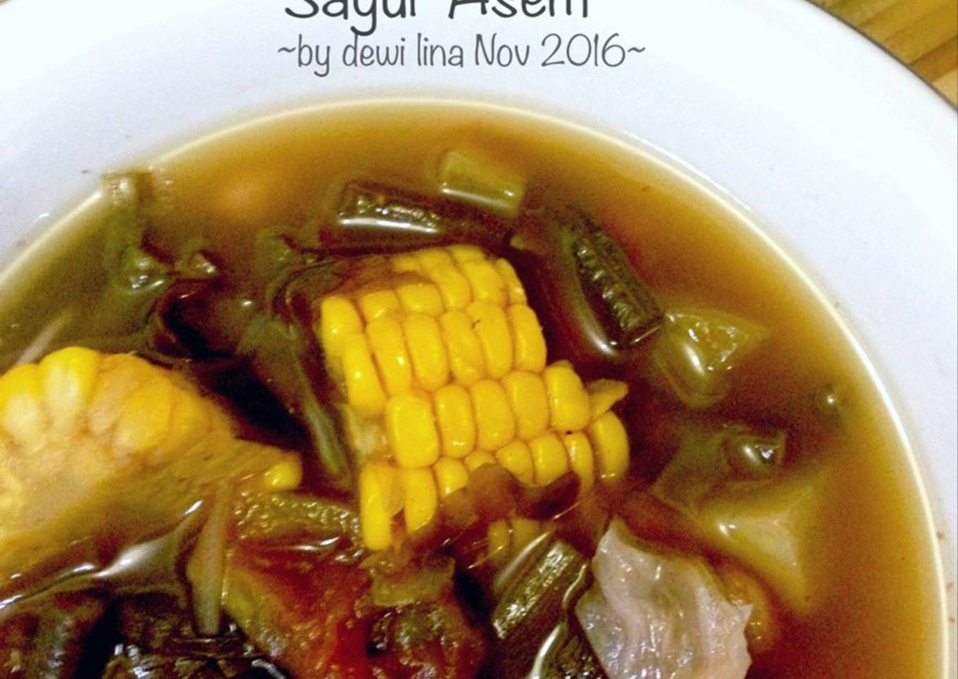 Sup sayur dengan asam jawa