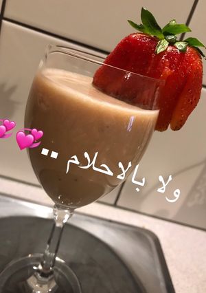 صورة لوصفة كوكتيل الفريز والموز 😍