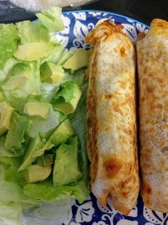 Una foto de Burritos veganos con chorizo y tofu