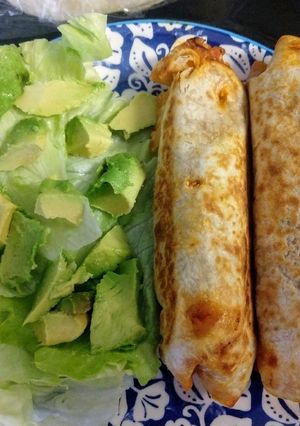 Una foto de Burritos veganos con chorizo y tofu