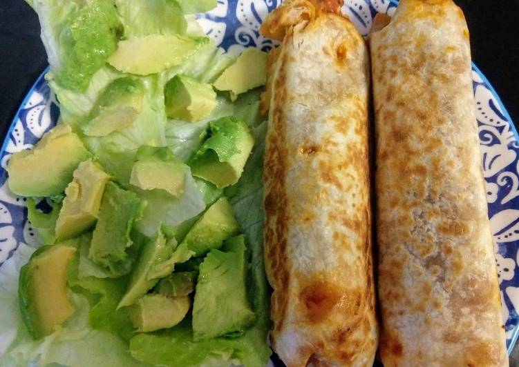 Burritos veganos con chorizo y tofu