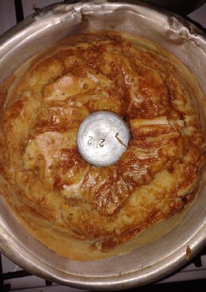 Una foto de Budín de limón y dulce de leche y budín marmolado