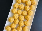 A picture of roasted gram ladoo