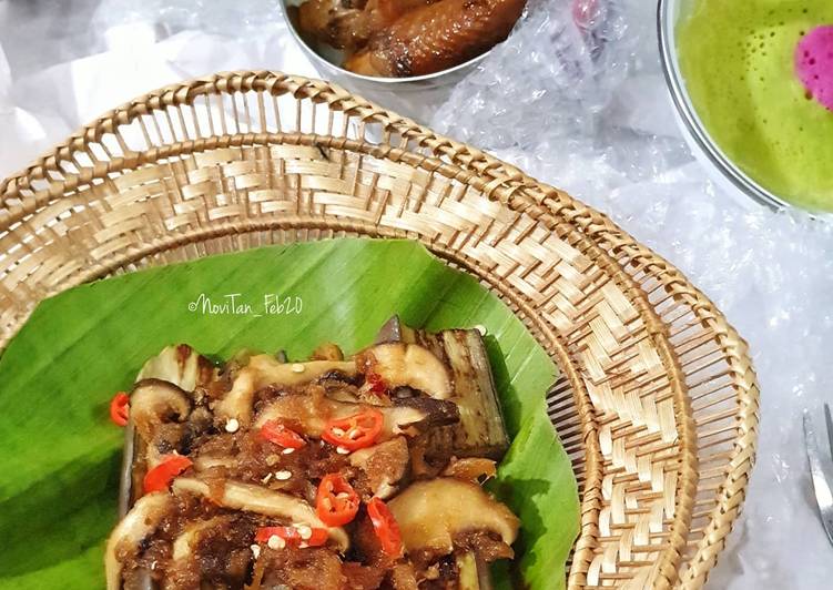51. Terong Panggang Sambal Jamur Hebi Asam Manis