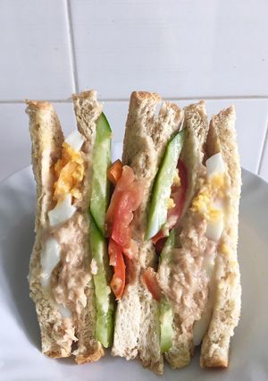 รูปของ แซนวิชทูน่าไข่ต้ม🥪