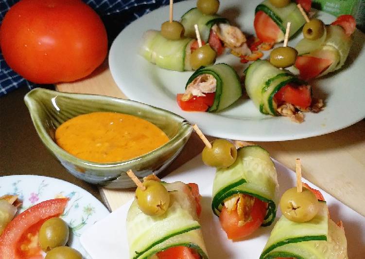Bagaimana Menyiapkan 💢 Healthy Snack Chicken Salad Rolls 💢 Lezat