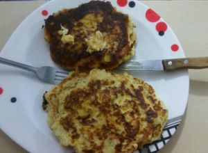 Una foto de Tortilla de coliflor 2 quesos