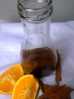 A picture of Orange Spiced Simple Syrup.