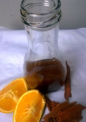 A picture of Orange Spiced Simple Syrup.