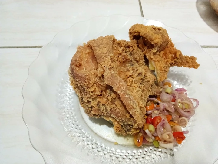 Cara Gampang Membikin Resep Ayam Krispi sambel matah ala ala M*d yang Bisa Manjain Lidah Anti Ribet, Bisa Manjain Lidah