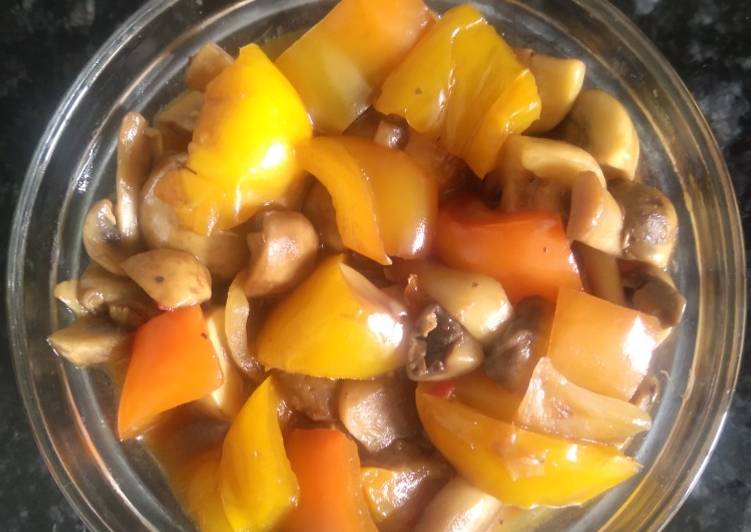 Recipe of Appetizing Chilli mushroom