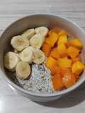 Overnight Pudding Chia Seed Topping Buah
