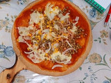 Pizza con harina integral