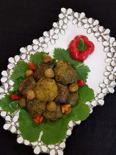 عکسی از دستور دلمه برگ مو