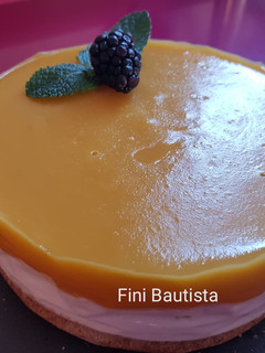 Una foto de Saludable tarta de coco y mango