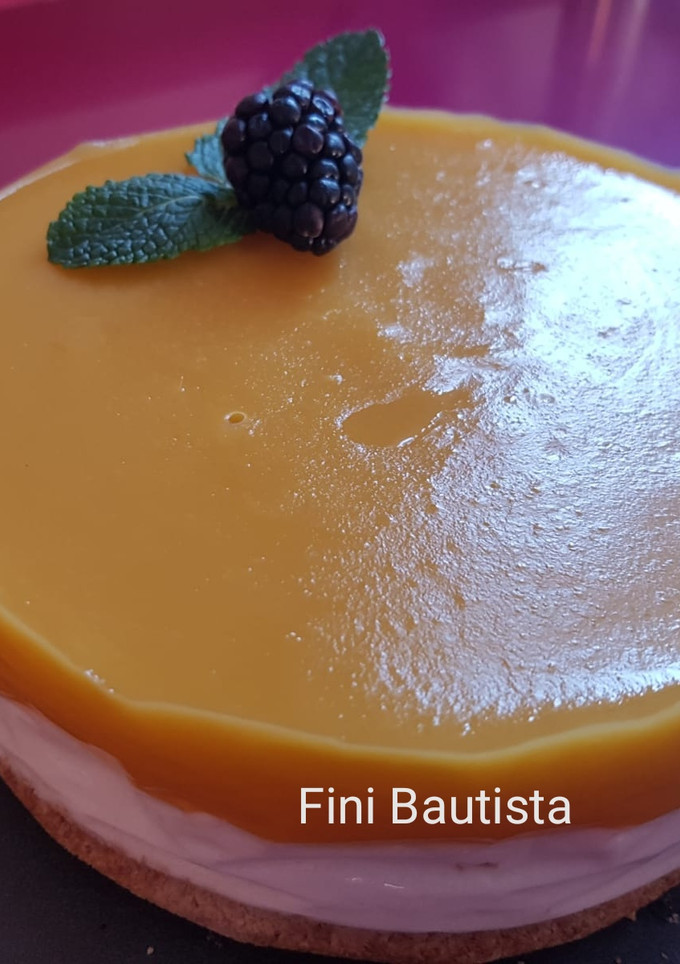 Una foto de Saludable tarta de coco y mango