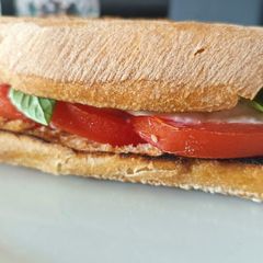A picture of Panino caprese.
