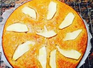 Foto principal de Bizcocho de avena manzana, plátano, canela y miel