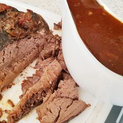 My Slow Cooked Beef in a little spicy mix with a lovely Sauce A picture of My Slow Cooked Beef in a little spicy mix with a lovely Sauce.