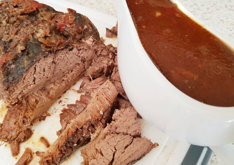 How to Prepare Super Quick Homemade My Slow Cooked Beef in a little spicy mix with a lovely Sauce