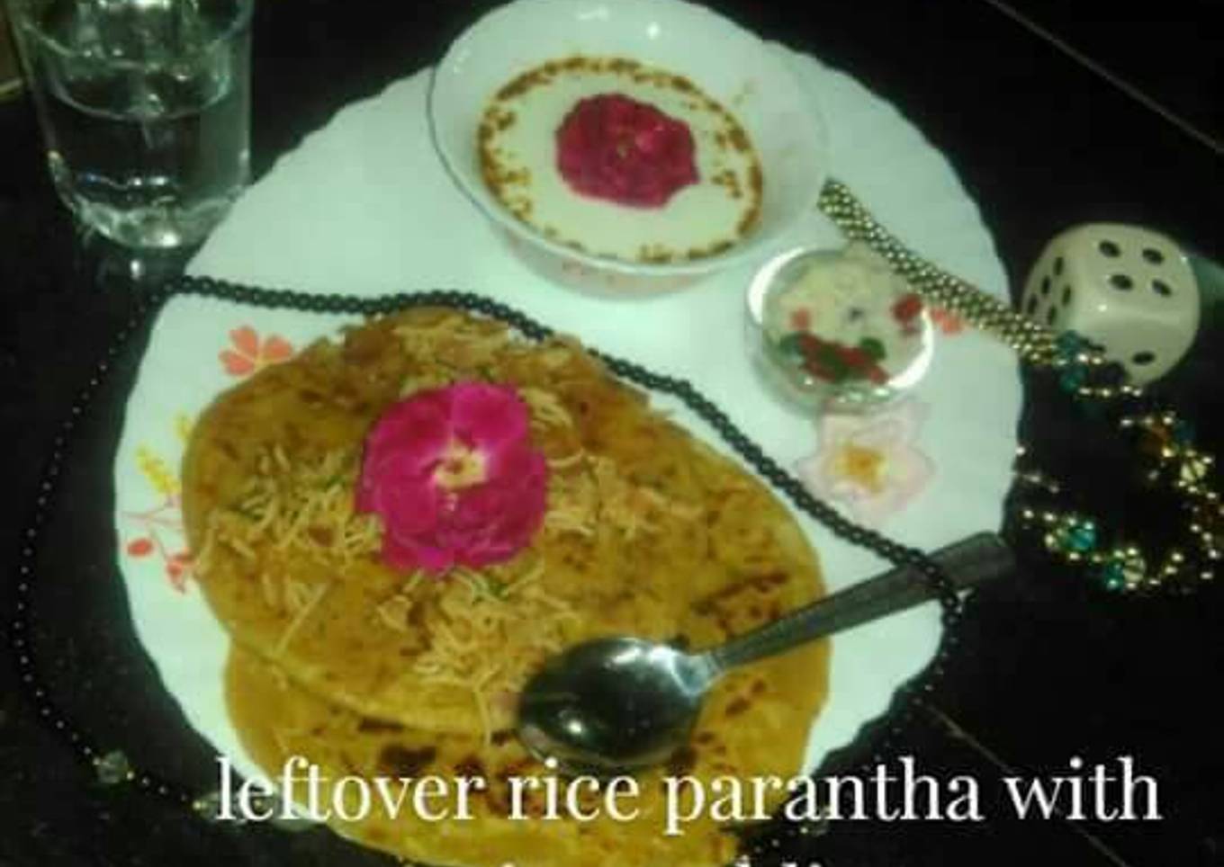 Left over rice parantha