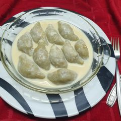 Sweet Potato and Rice Flour Dumplings A picture of Sweet Potato and Rice Flour Dumplings.