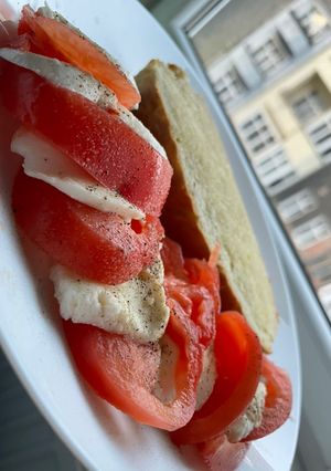Zdjęcie przepisu 420kcal, 20B Chleb z mozarelą.