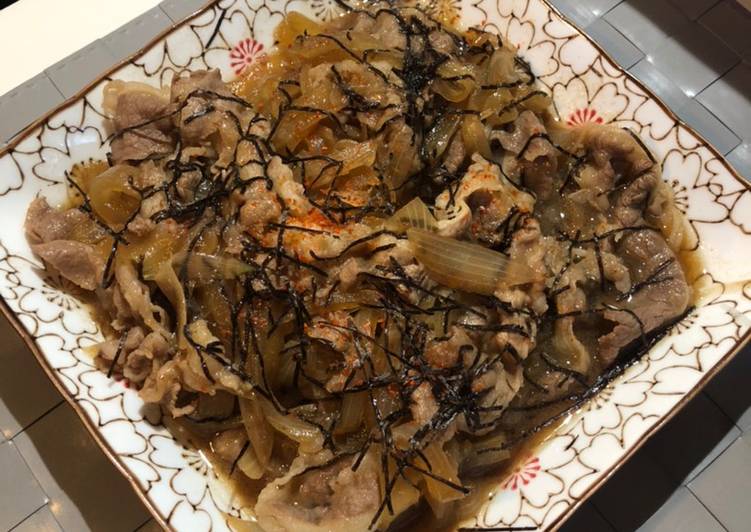 How to Prepare Speedy Japanese beef bowl