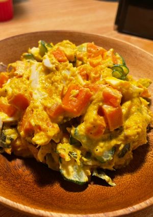 栗子南瓜雞蛋沙拉🌰🎃🥚🥗 的食譜成品照片