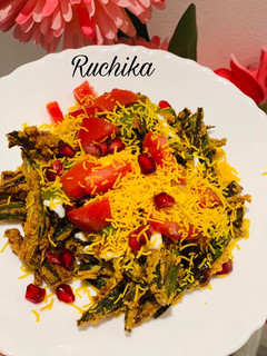 A picture of Kurkuri Bhindi Chaat.