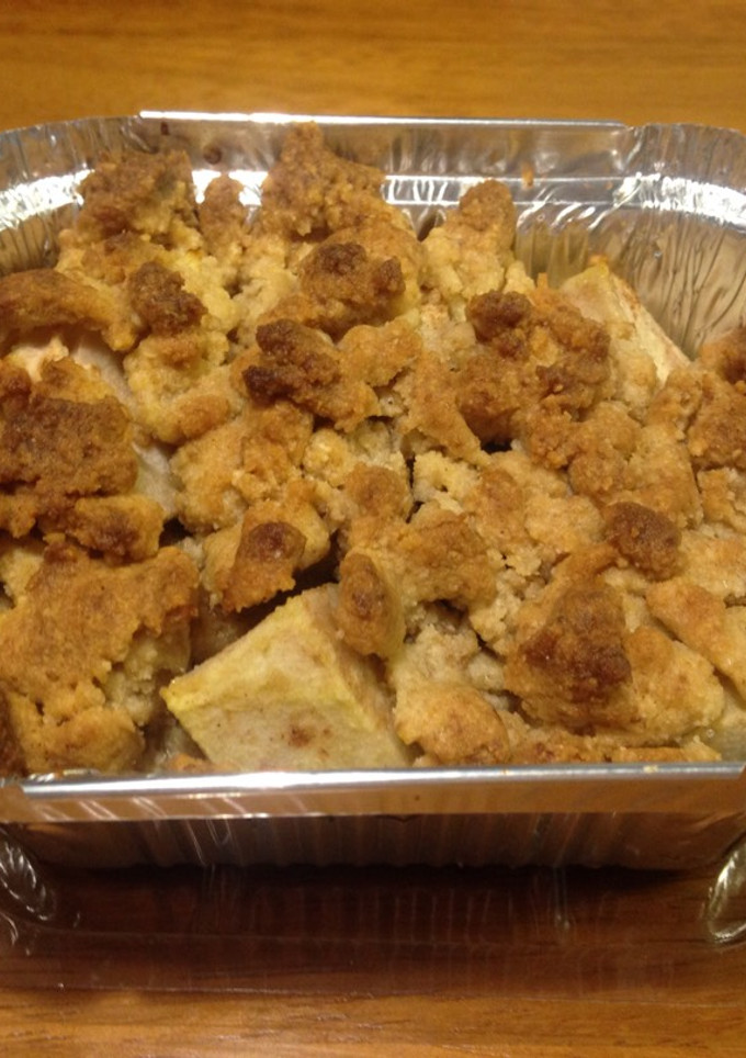 Una foto de Crumble de peras