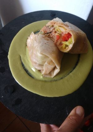 Una foto de Burritos carne deshebrada