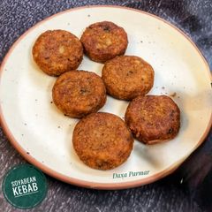 A picture of High Protein Soyabean Kebab For Party Appetizer.