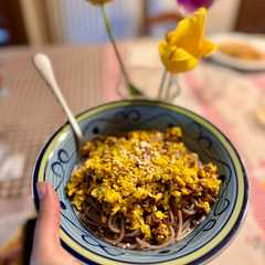 Foto di Carbonara vegetariana