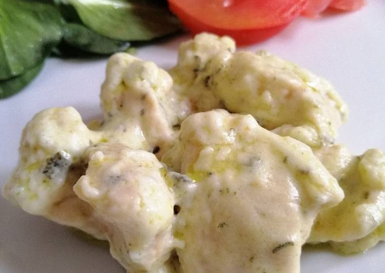 Bocconcini di pollo alle erbette e robiola