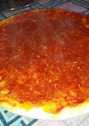 Una foto de Pizza