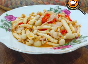 Gambar Cendawan Shimeji Goreng Cili Api