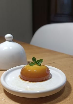 Une photo de 🥚Œuf confit à la sauce soja