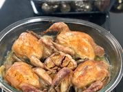 Une photo de cuisson caille
